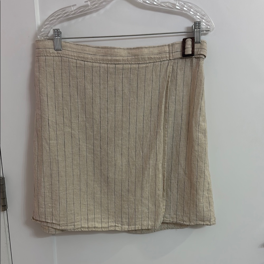 Max Studio Cream Mini Pencil Skirt